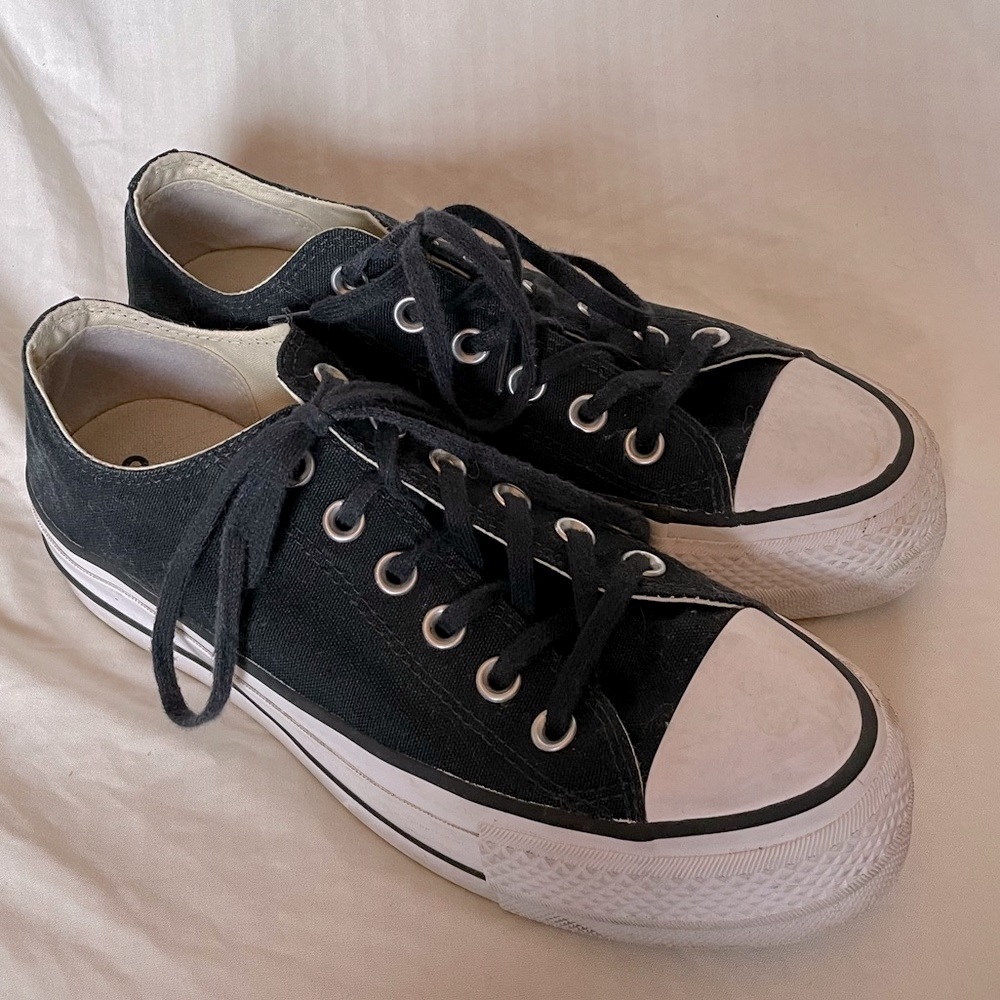 Platform Converse Chuck Taylor All Star Lift Canvas Shoes | Black Womens 7.5
